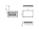 ROLINE Mini-Patchpanel, Kat.6A (Class EA), 6x RJ45, 0,5HE, geschirmt, schwarz
