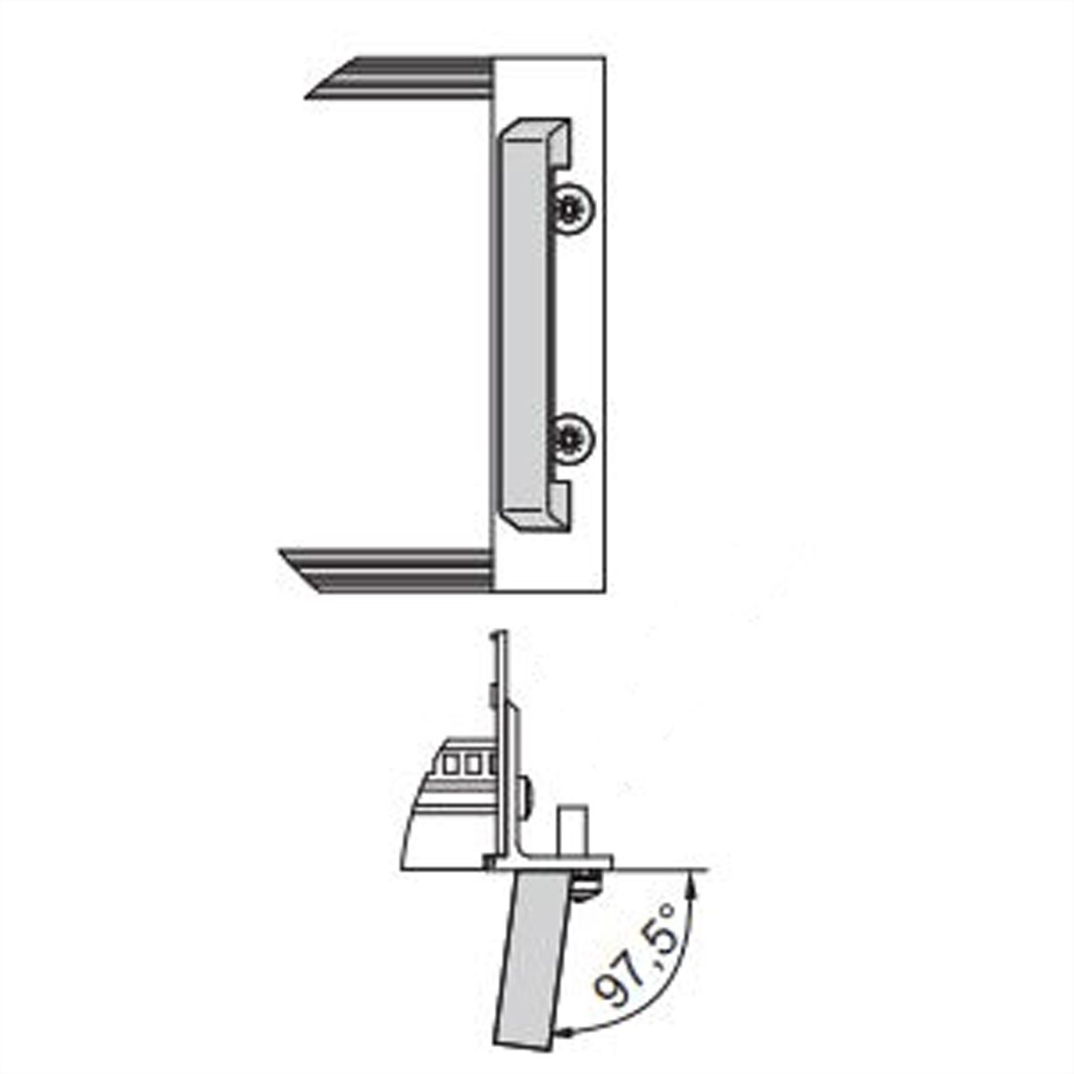 SCHROFF BGTR H M.GR.6HE 84TE 355T KD, Baugruppenträger mit Seitenwand Typ H