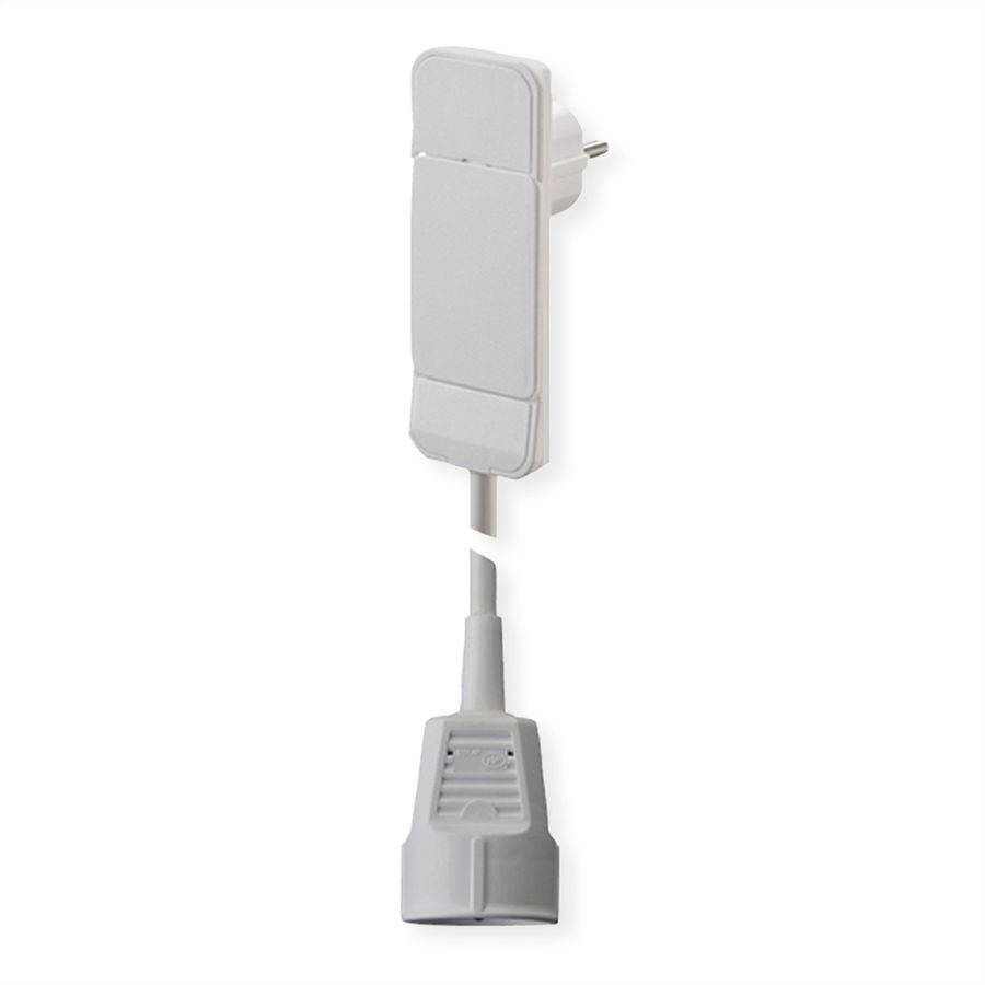 BACHMANN SmartPlug Flachstecker 1x Schutzkontakt weiß, 1.5m