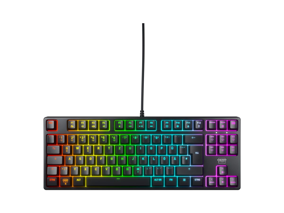 CHERRY K4V2 TKL Tastatur Gaming USB QWERTZ Deutsch Schwarz