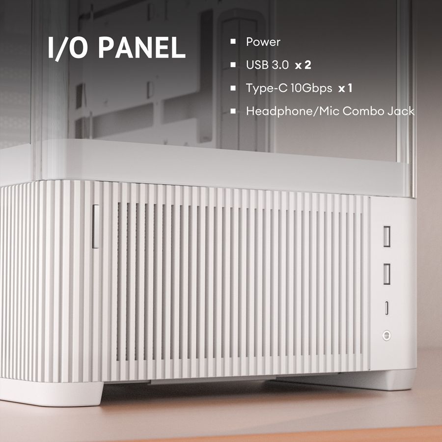 ANTEC Constellation C6 Curve Air White PC Gehäuse ATX Midi Tower, weiß