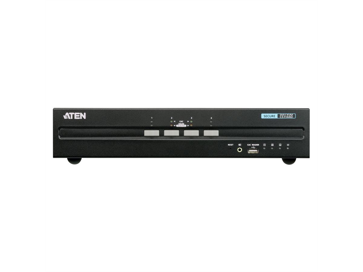 ATEN CS1144D 4-Port USB DVI Dual Display Secure KVM Switch