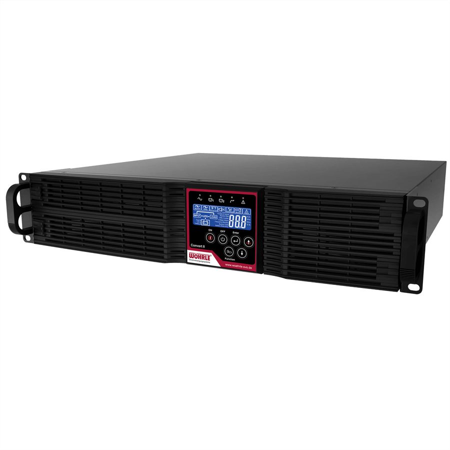 WÖHRLE Convert II 1000VA USV, Für 19" Rackmontage