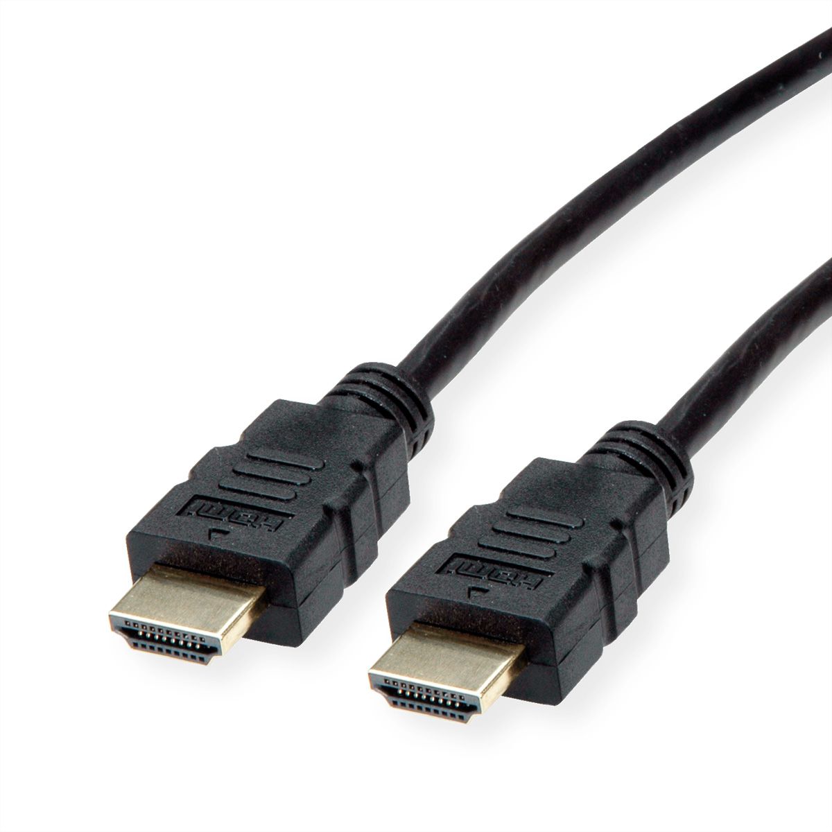 ROLINE HDMI High Speed Kabel mit Ethernet, TPE, schwarz, 3 m
