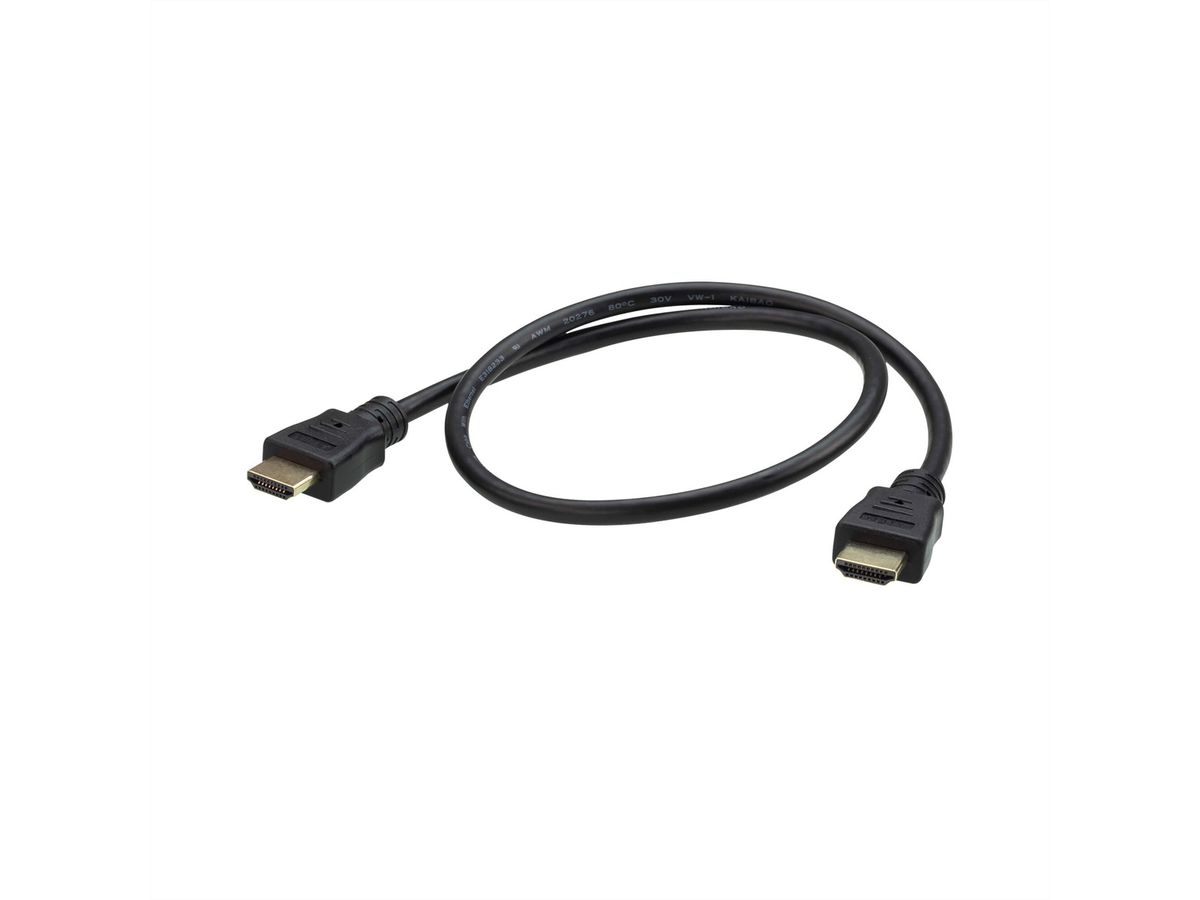 ATEN 2L-7DA6H Highspeed HDMI Kabel, schwarz, 0,6 m