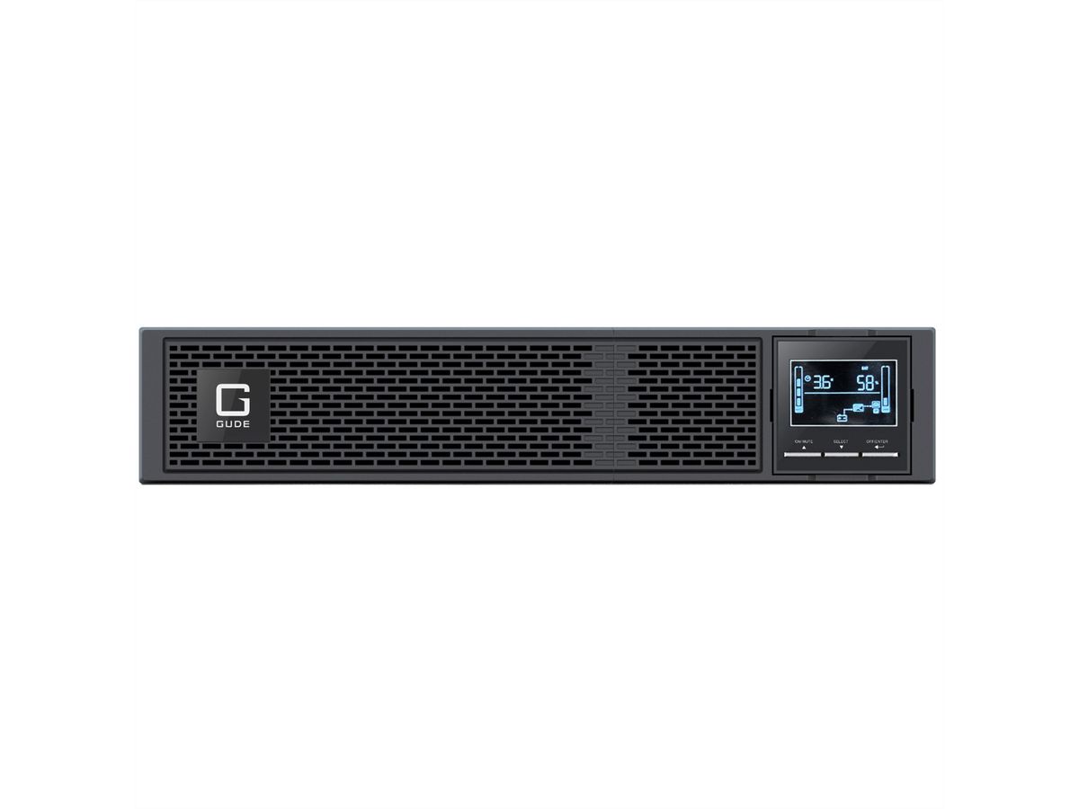 GUDE EPB 8810-2 USV 2000VA UPS Backup Tower/RM, schwarz