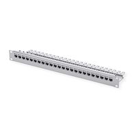 TELEGÄRTNER 19"-Modulträger 1 HE, mit 24 AMJ-SL-Modulen Cat.6A (Class EA), grau