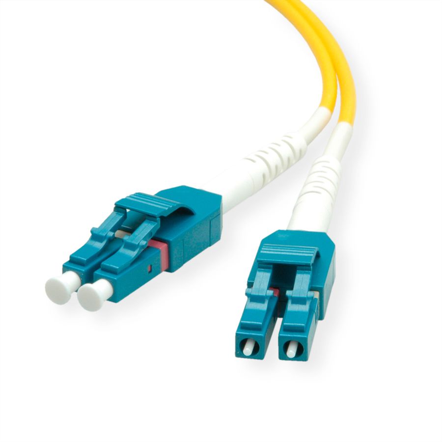 ROLINE LWL-Kabel Duplex, Single Mode 9/125µm OS2, LC/LC, LSOH, gelb, 5 m