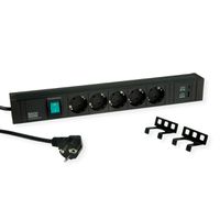 BACHMANN CONNECT LINE 5xSchutzkontakt, Schalter USB A&C 22W, schwarz