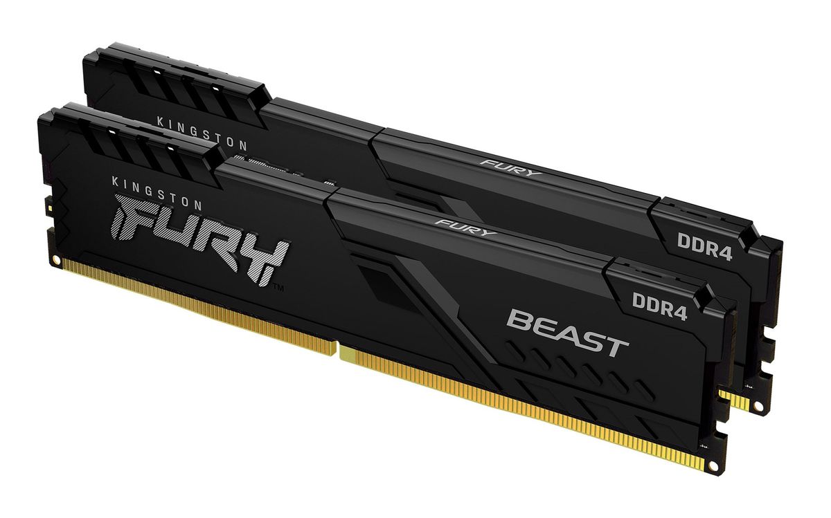 Kingston Technology FURY 16GB 3600MT/s DDR4 CL17 DIMM (2er-Kit) Beast Black