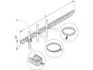 SCHROFF Kabelabfangschiene für die Schranktiefe - KABELABFANGSCHIENE 1200T(2X)