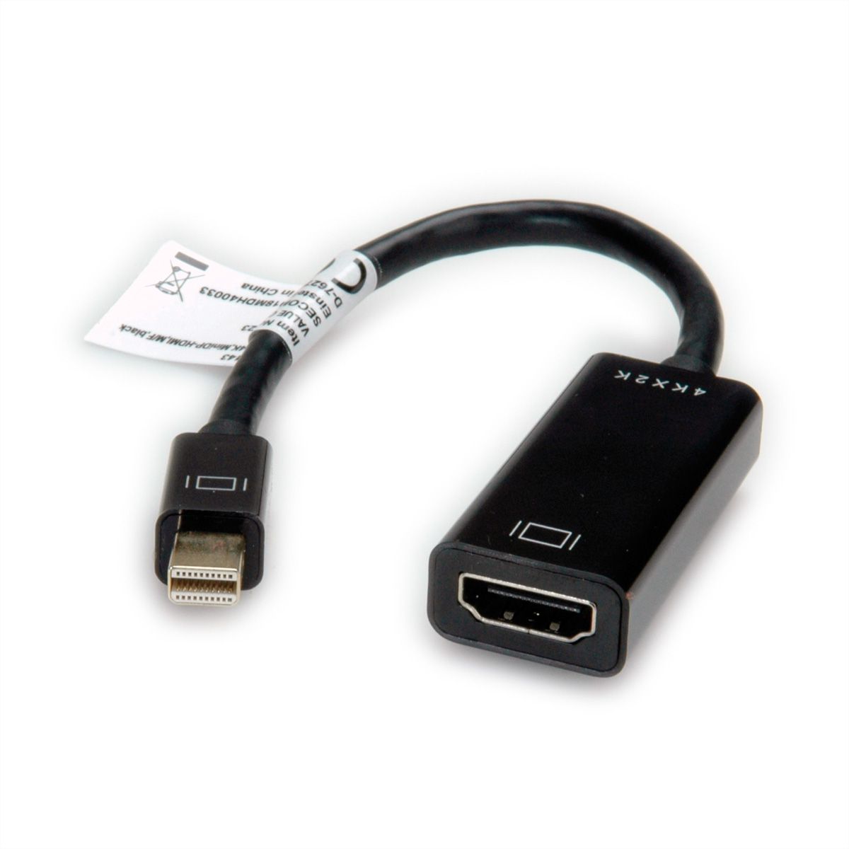 VALUE Mini DisplayPort-HDMI Adapter, v1.2, Mini DP ST - HDMI BU