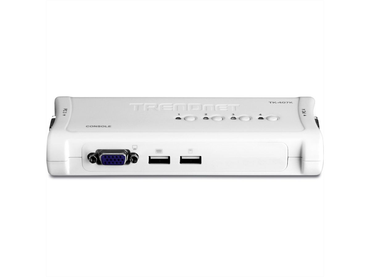 TRENDnet TK-407K KVM Switch 4-Port USB Kit
