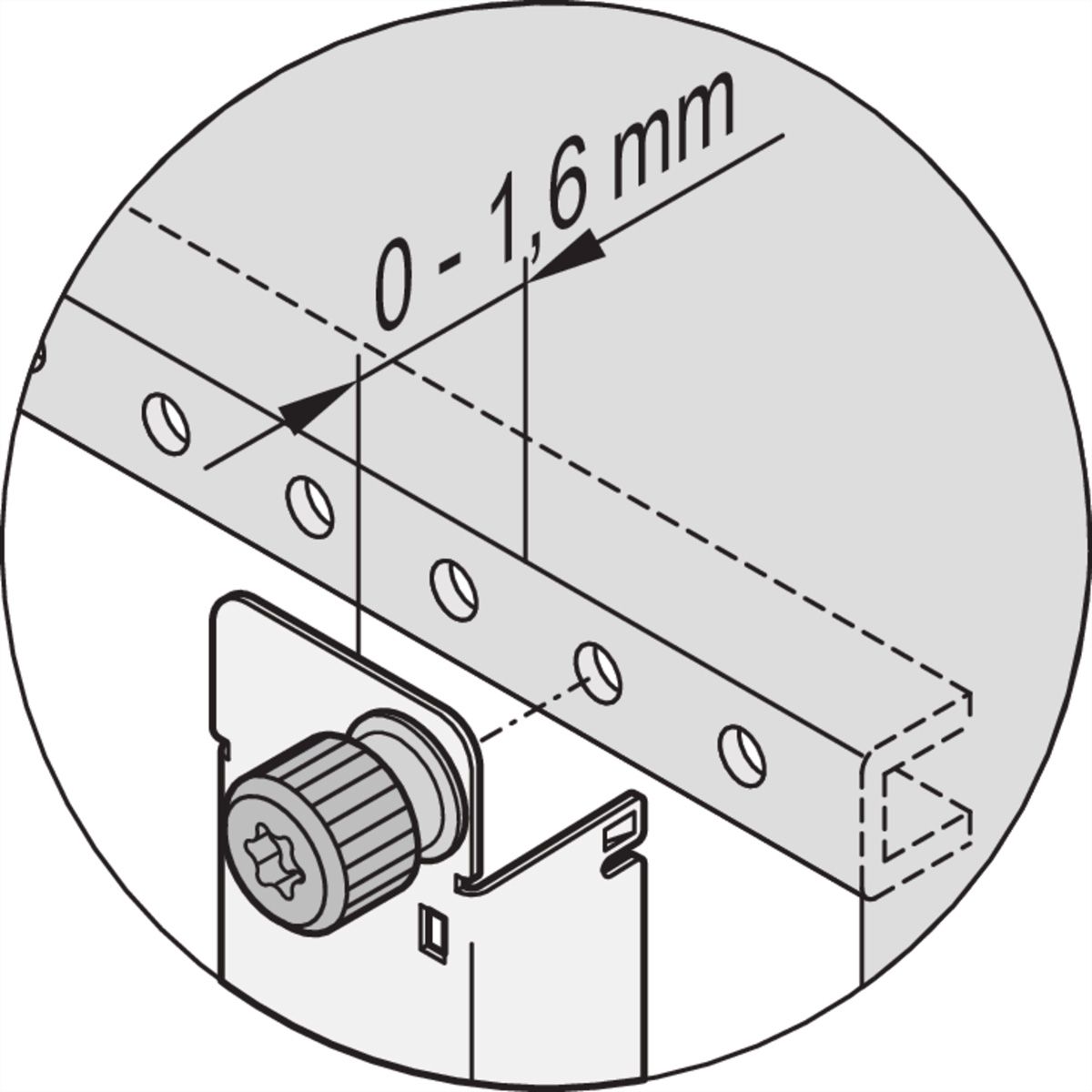 SCHROFF Schraubverriegelung (patentiert) für Ruggedized Frontplatte - NTS SRD SCHRAUBE 10STK