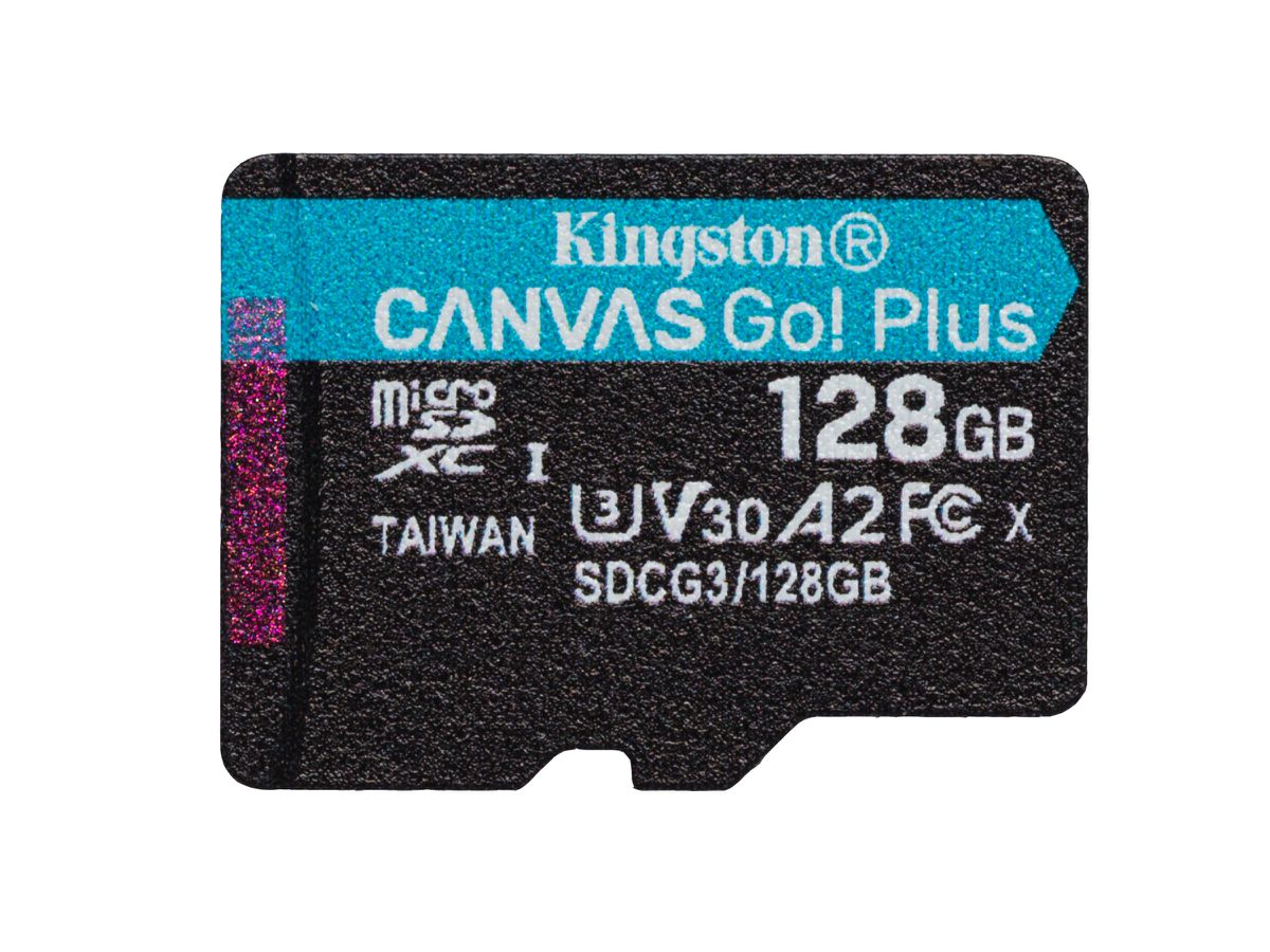 Kingston Technology 128GB microSDXC Canvas Go Plus 170R A2 U3 V30 Einzelpack ohne Adapter