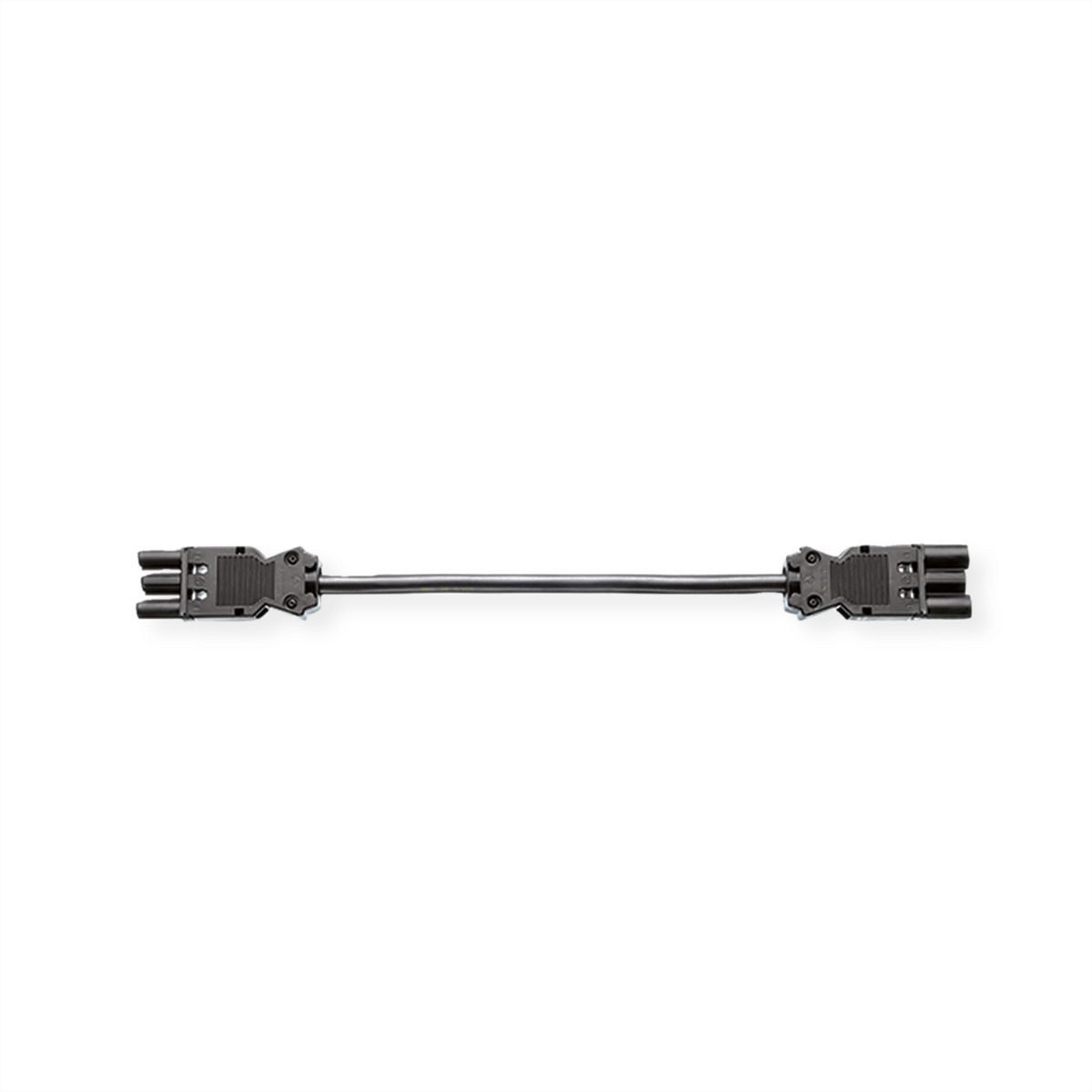 BACHMANN Geräteverlängerung GST18-3 Stecker/Kupplung, schwarz, 3 m