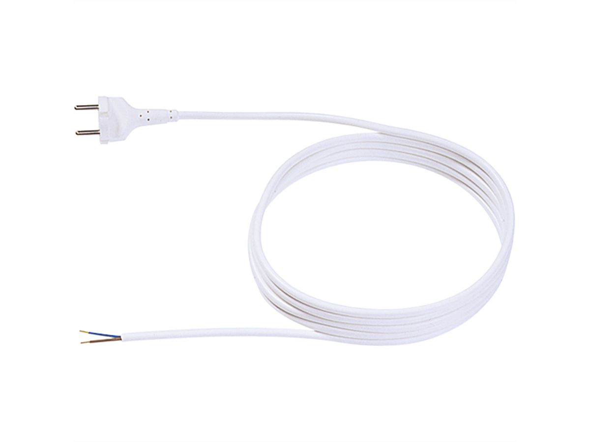 BACHMANN Kontur St.Zuleitung 2x1,0 3m, H05VV-F weiss Kont.St./AEH