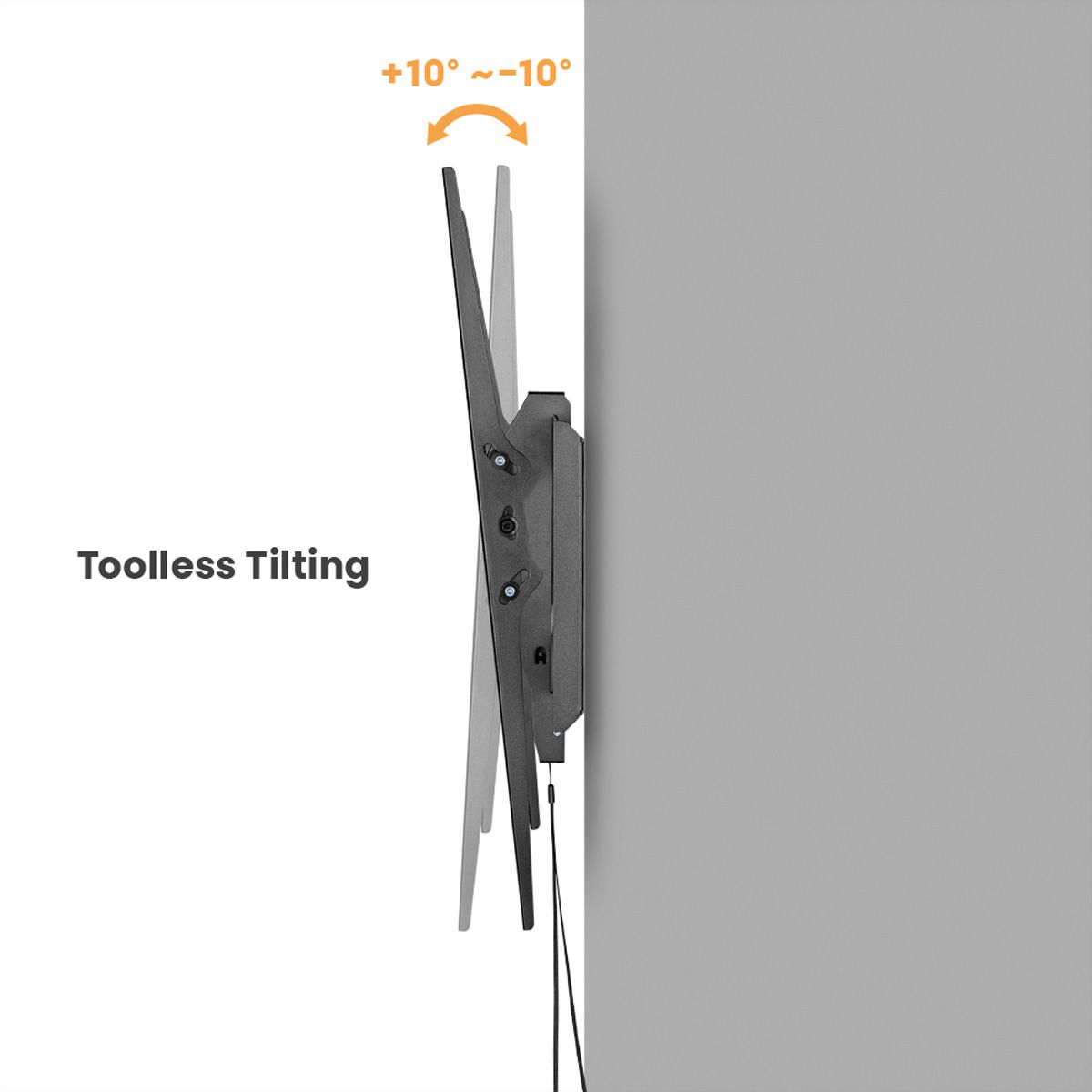 VALUE TV-Wandhalterung, neigbar, 60-120 Zoll, bis 120 kg