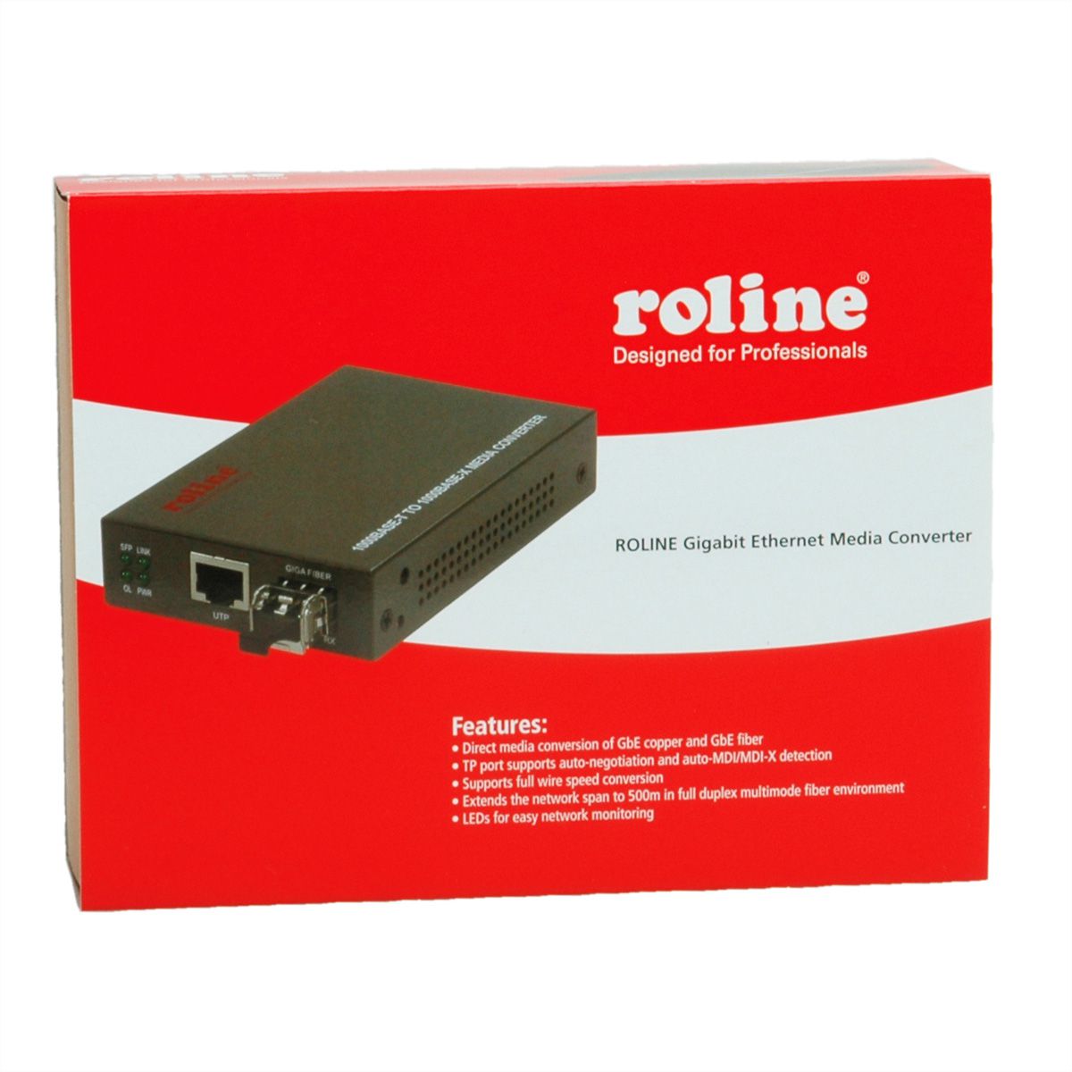 ROLINE Gigabit Konverter, RJ-45 - LC (inkl. mini-GBIC)