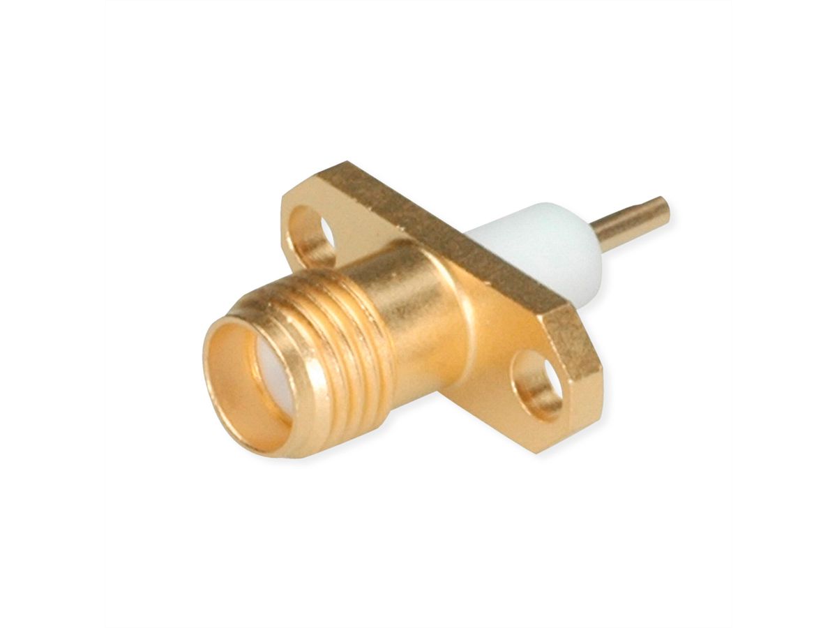TELEGÄRTNER SMA-Einbaubuchse mit Flansch vergoldet