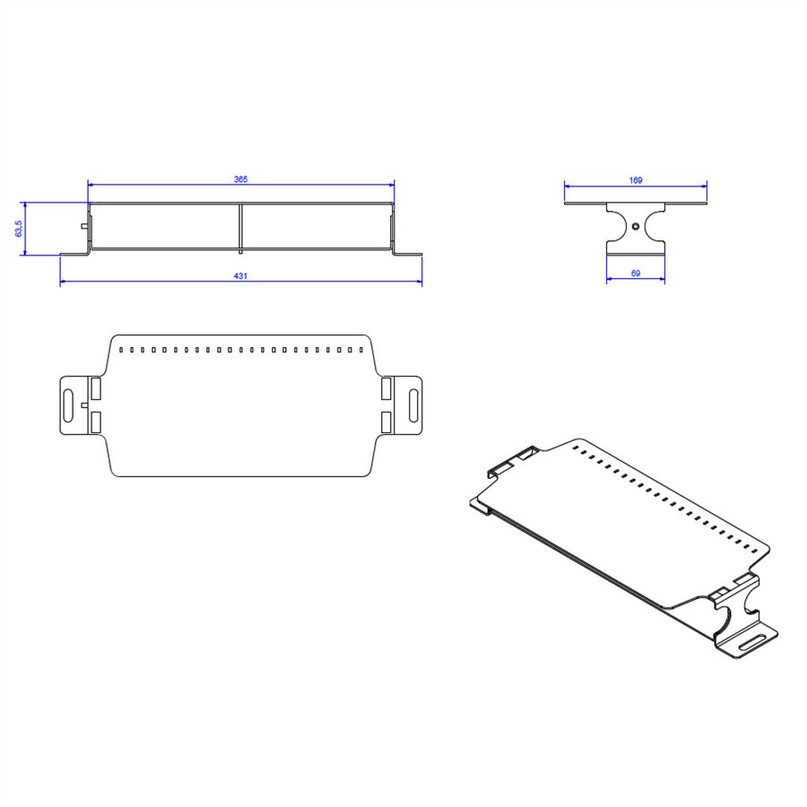 BACHMANN Consolidation Point Halterung 6-fach, verpackt im Polybeutel