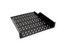 ROLINE 19-Zoll Fachboden 2 HE 550 T, 25kg Tragkraft schwarz