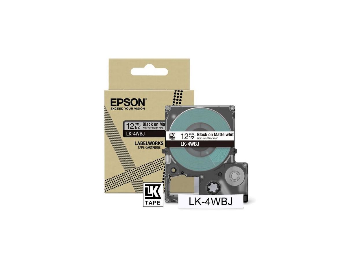 Epson LK-4WBJ Schwarz, Weiß