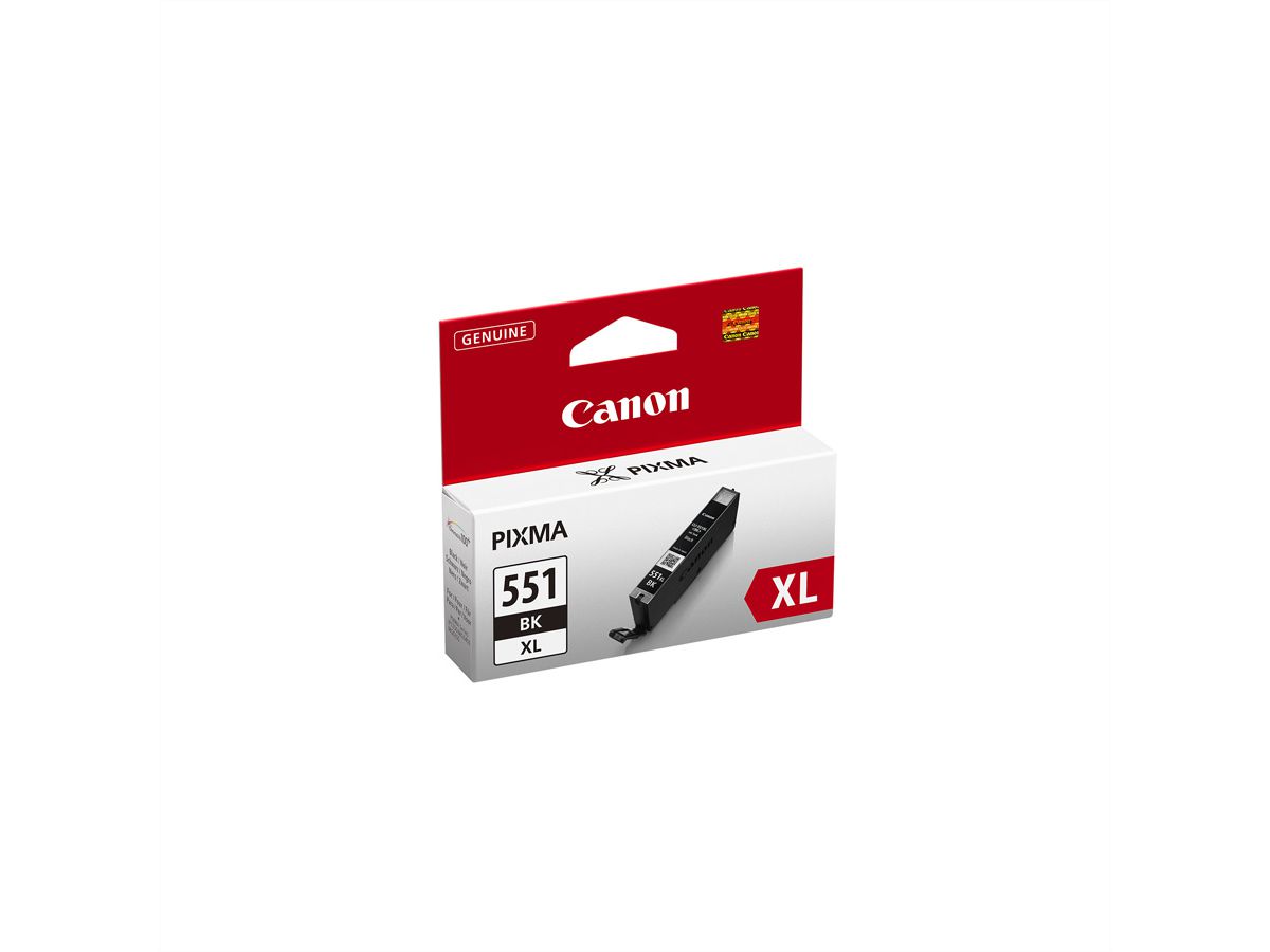 CLI-551BK XL, Tintenpatrone schwarz hohe Ergiebigkeit für CANON PIXMA MG5450, MG6350, PIXMA iP7250