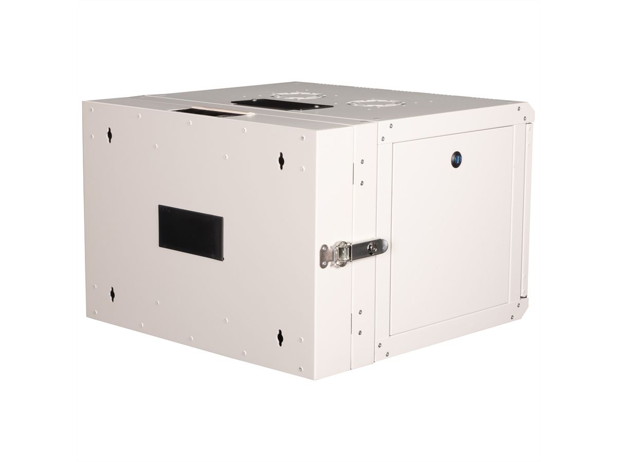 ROLINE 19-Zoll Wandgehäuse Pro 7 HE, 600x600 BxT zweiteilig schwenkbar grau
