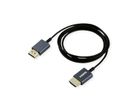 ROLINE 4K HDMI Ultra HD Kabel mit Ethernet, ST/ST, ultra-slim, koaxial, schwarz, 2 m