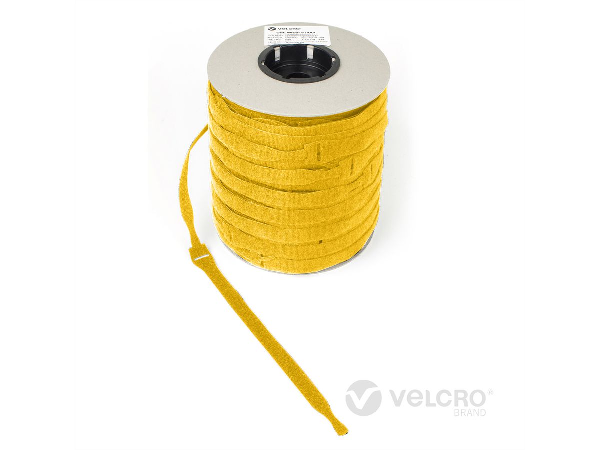 VELCRO® One Wrap® Strap 20mm x 230mm, 750 Stück, gelb