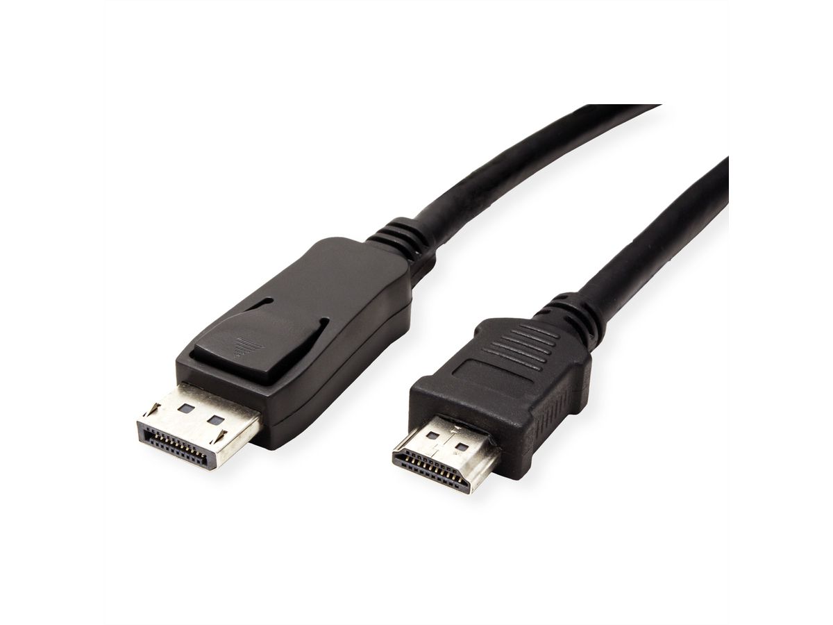 VALUE DisplayPort Kabel DP - HDTV, ST/ST, schwarz, 2 m