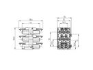 BACHMANN T-Verteiler GST18 3-polig, GST18 1xIn 5xOut