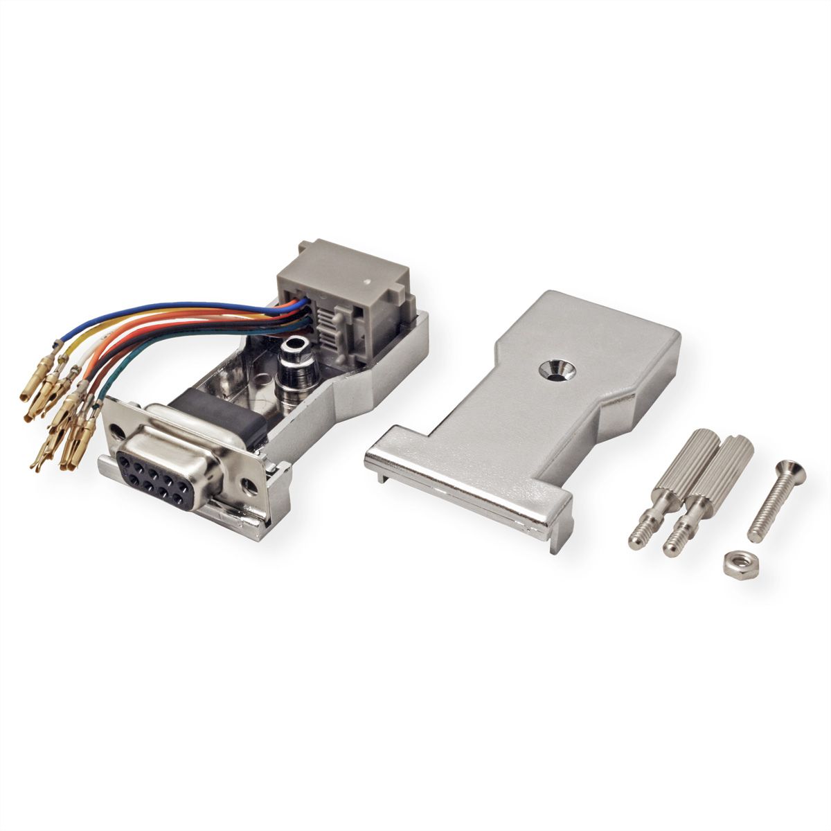 ROLINE DB9 Buchse-RJ45 Buchse 8P/8C 8Ltg., silberfarben