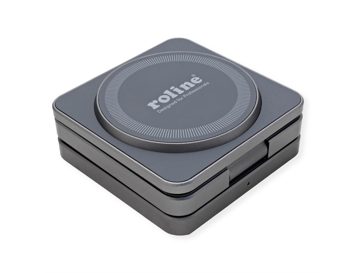 ROLINE 3-in-1 Induktions-Ladestation, faltbar, für Samsung