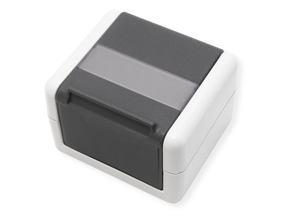 TELEGÄRTNER Gehäuse AP IP44,75x86x58, grau, mit Mont-Einsatz für 2xAMJ-Modul
