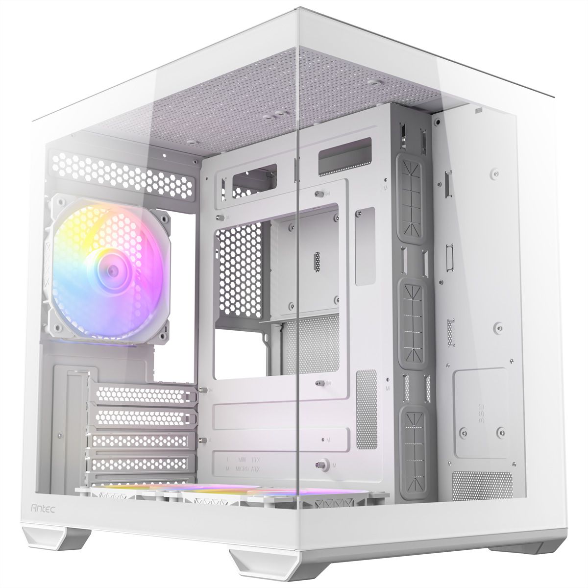 ANTEC CX60M ARGB PC Gehäuse Mini Tower Micro-ATX, weiß
