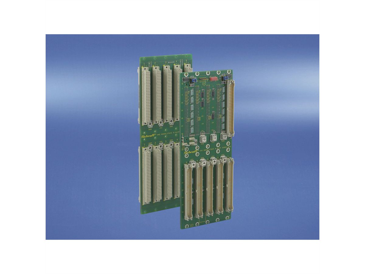 SCHROFF BUSPLATINE 5SLOT MONO EDC