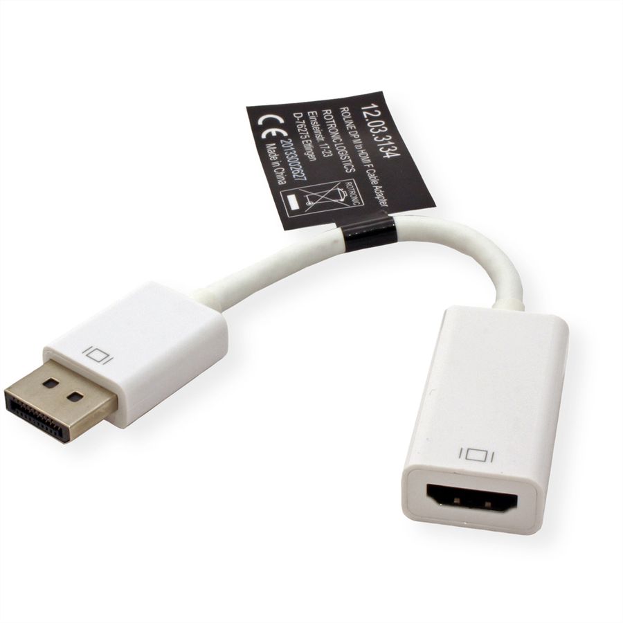 ROLINE DisplayPort-HDMI Adapter, DP Stecker-HDMI Buchse
