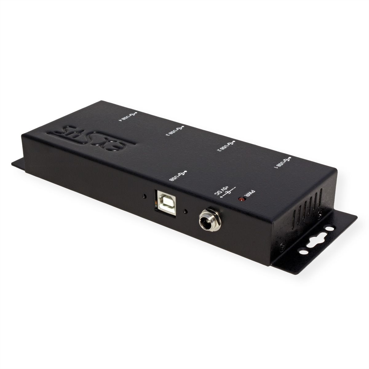 EXSYS EX-1166HMV 4 Port externer USB 2.0 Hub Metall verschraubbar