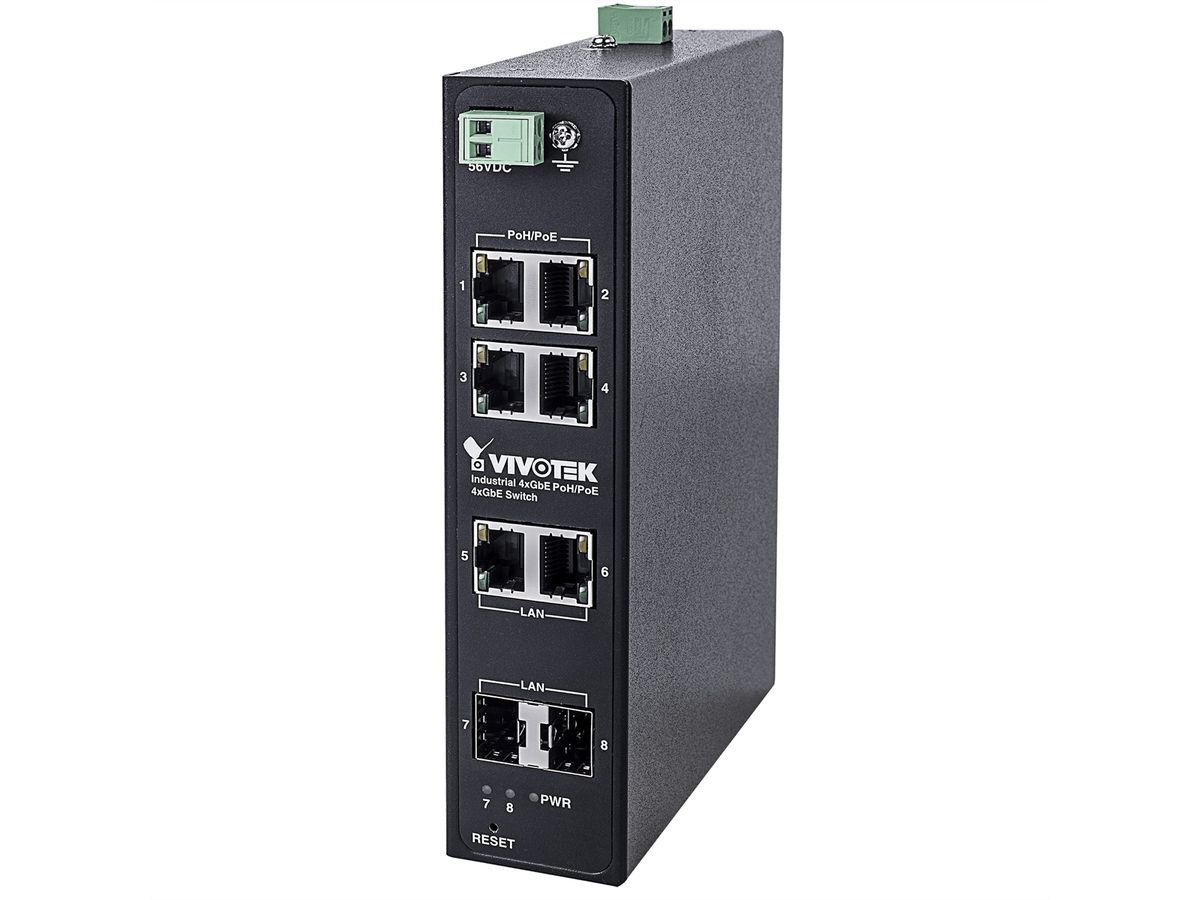 VIVOTEK AW-IHH-0800 Industrieller Gigabit-Ethernet Switch, bis -40°C