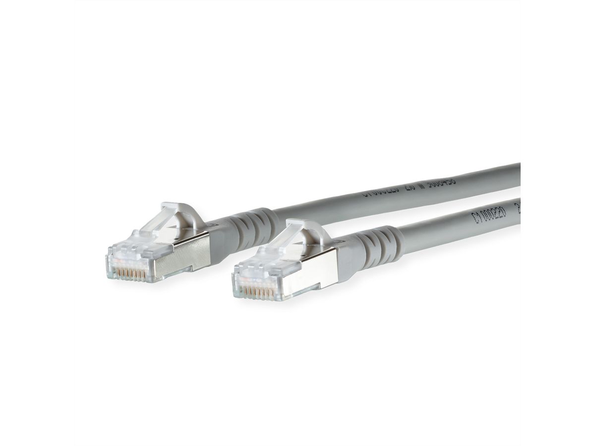 METZ CONNECT Patchkabel Cat.6A AWG 26, LSOH, grau, 15 m
