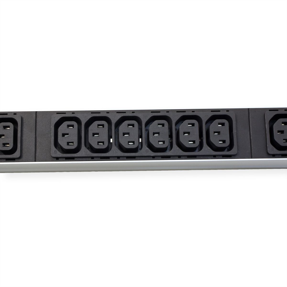 BACHMANN IT PDU ALU 1HE 24x C13 3x C19 Stecker CEE L+N+PE 16A blau