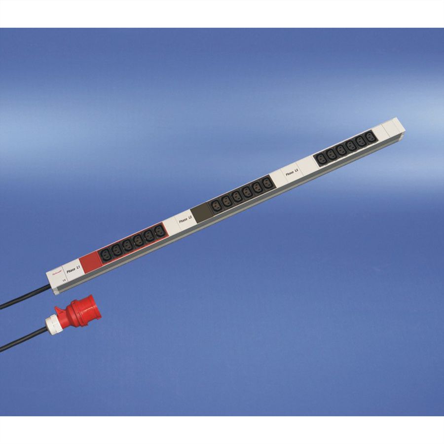 SCHROFF IEC-Steckdosenleiste, 3 Phasen - STECKDL.3P 18XC13 947,5LG 16A