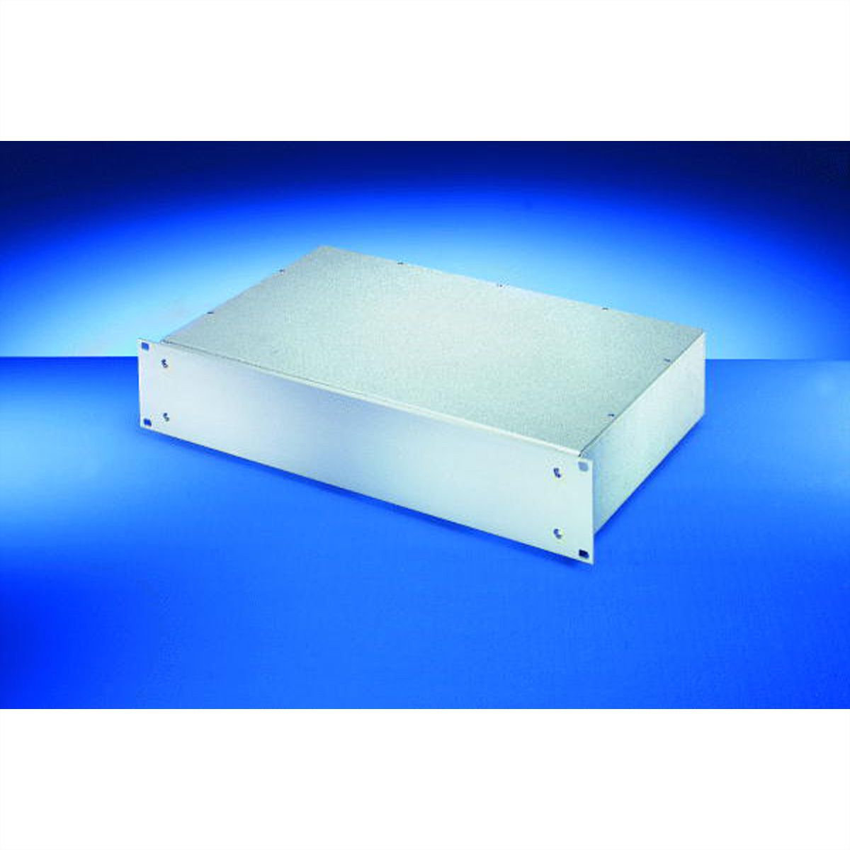 SCHROFF 19"-Kompletteinschub aus Stahlblech, Deck- und Bodenblech geschlossen - MULTIPAC 2HE 280T ALZN