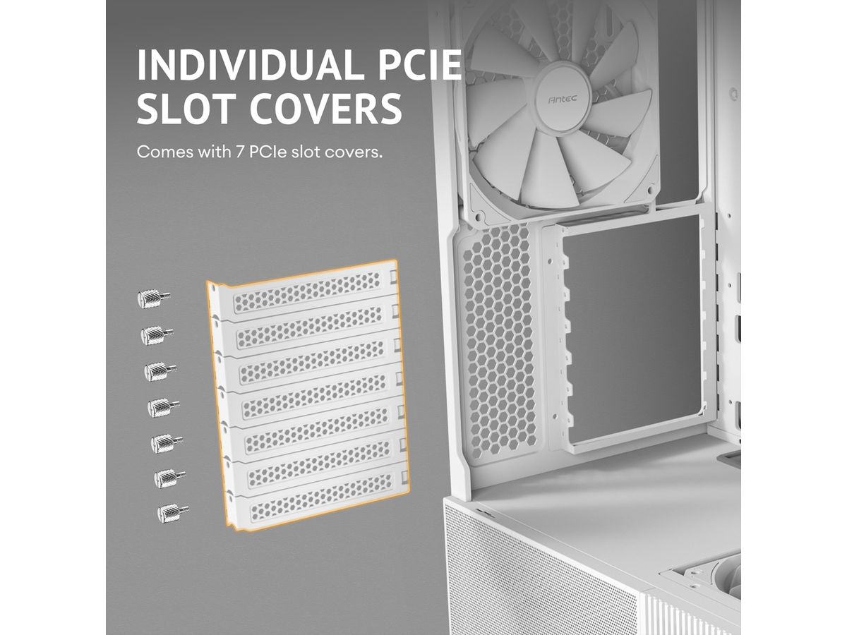 ANTEC Constellation C6 Curve Air White PC Gehäuse ATX Midi Tower, weiß
