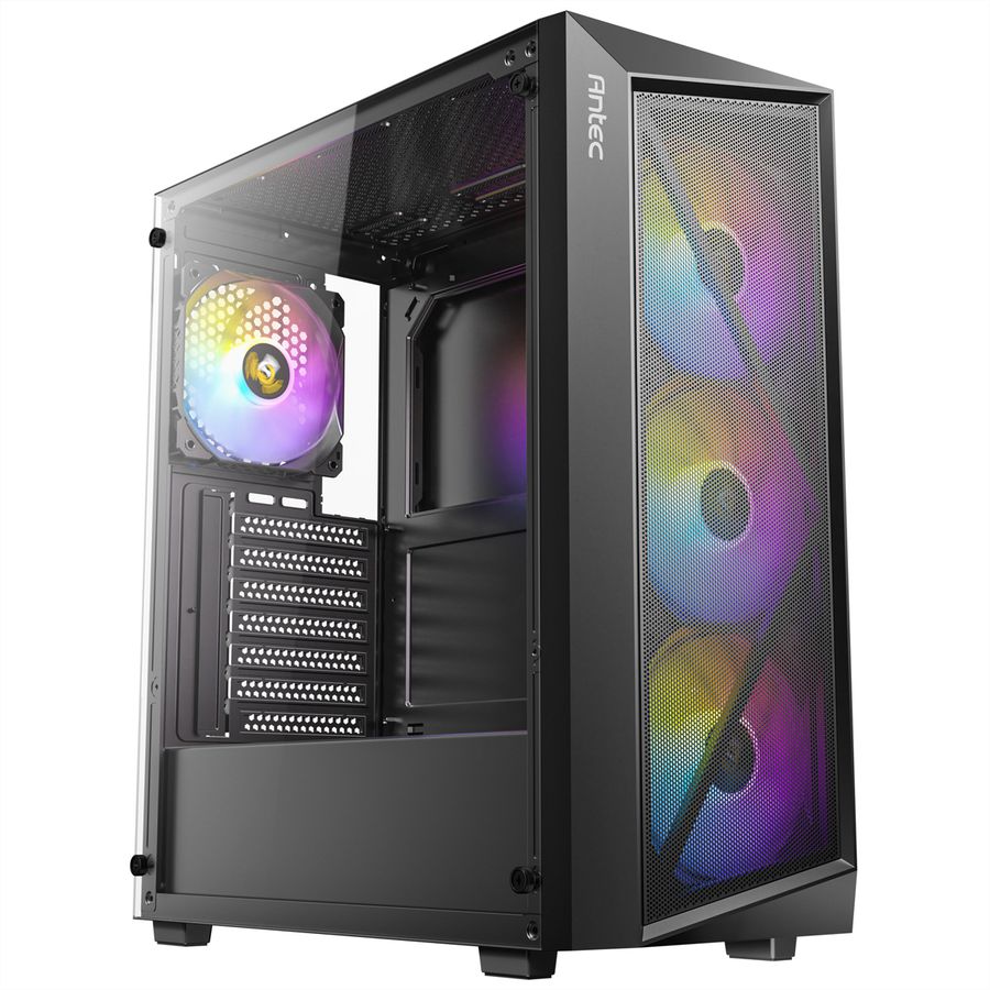 ANTEC AX67 ARGB PC Gehäuse Midi Tower Gaming ATX, schwarz