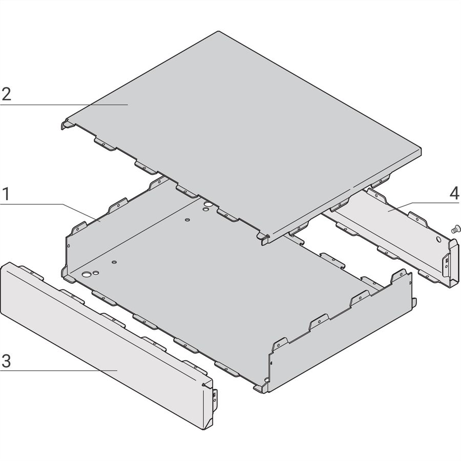 SCHROFF INTERSCALE M 44H 399B 221T, Modulares Tischgehäuse