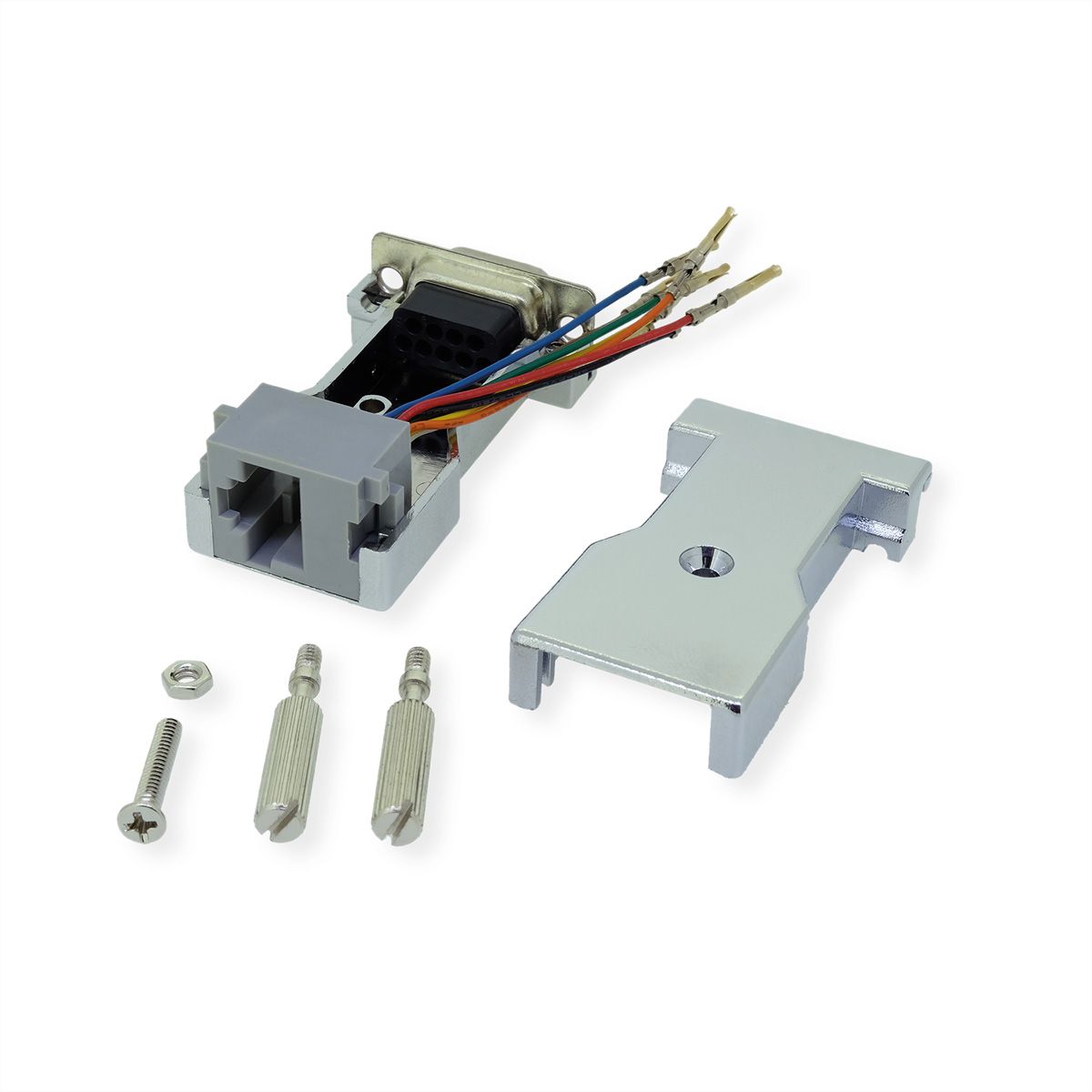 ROLINE DB9 Buchse-RJ45 Buchse 8P/8C 8Ltg., silberfarben
