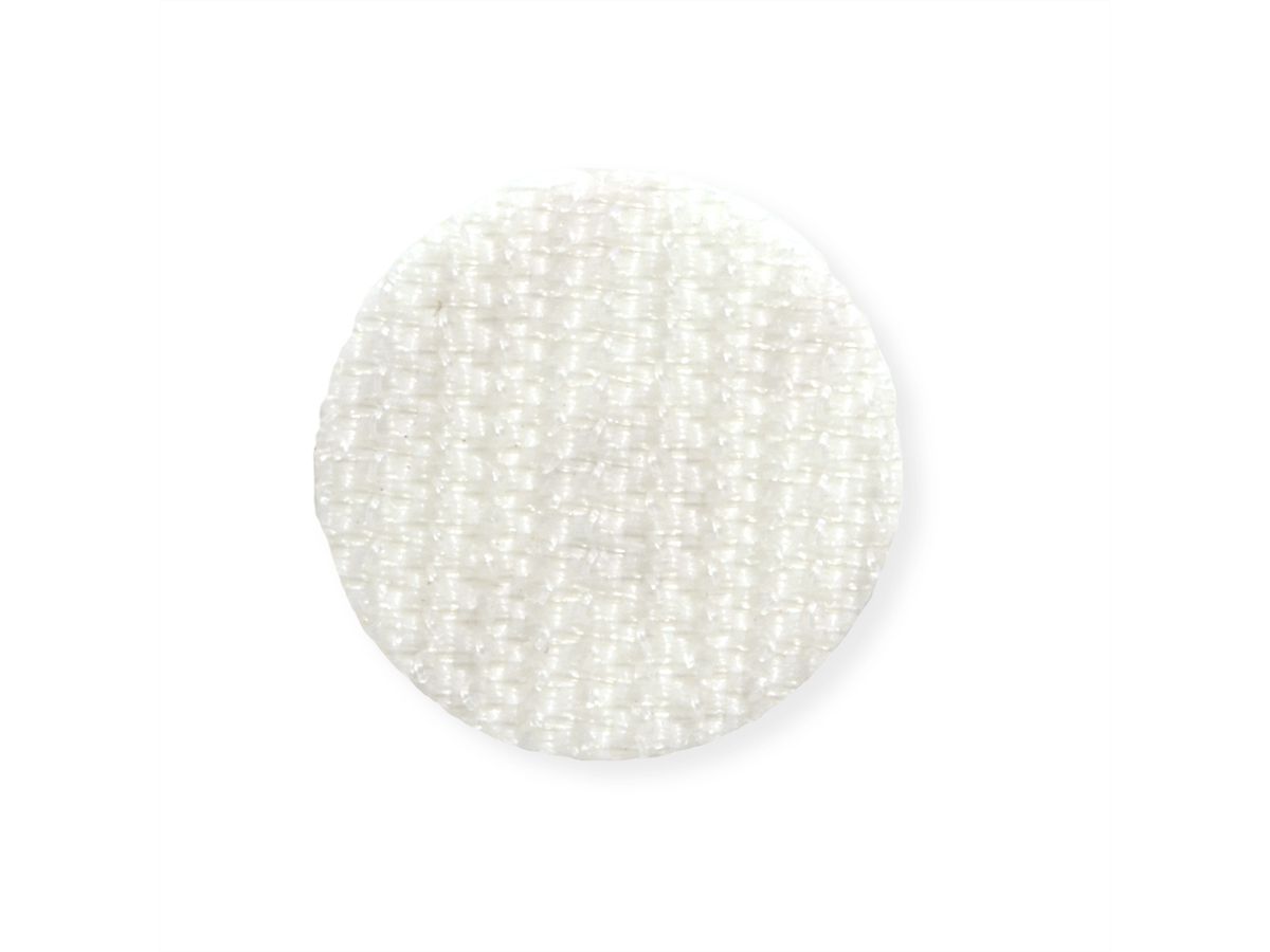 VELCRO® Klettpunkte Selbstklebend Nur Haken, 19mm x 125 Weiß